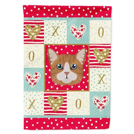 Carolines Treasures 28 x 0.01 x 40 in. Manx Cat Flag Canvas House Size CK5132CHF